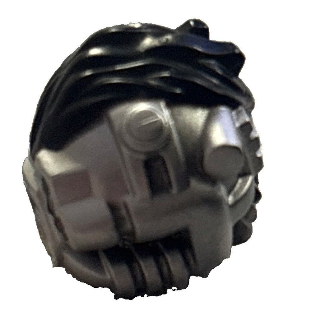LEGO Ninjago Minifig, Headgear w/ Silver Robot Components and Eyepiece Black 1 - Picture 2 of 4